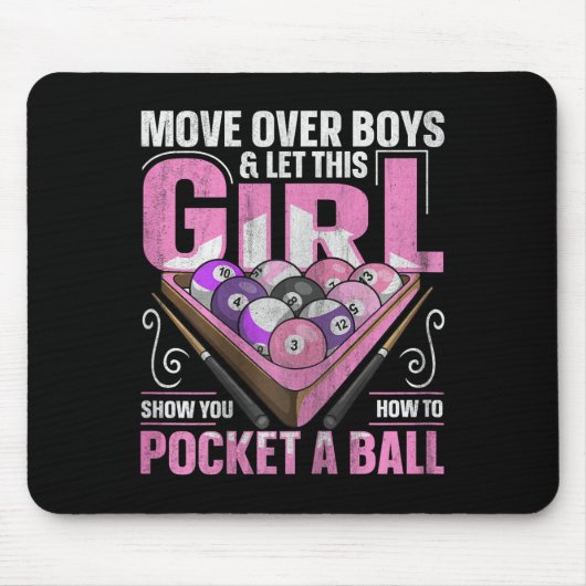 8 Billardangebot für einen Pool-Player Mousepad (Vorne)