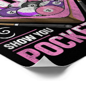 8 Billardangebot für einen Pool-Player Poster (Ecke)