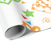 8- Birthday Packpapier Muster (Rolleneckpunkt)