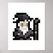 8-Bit-Assistent 16x16 Sprite Pixel Art Poster (Vorne)