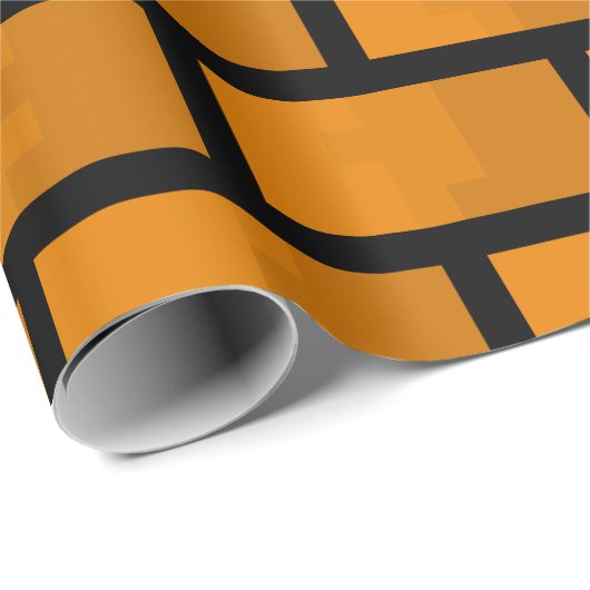 8 Bit-Backsteinmauer Geschenkpapier (Rolleneckpunkt)