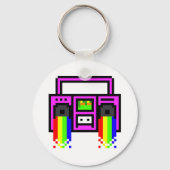 8 Bit Boom Box Schlüsselanhänger (Vorderseite)