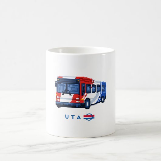 8 Bit Bus Mug Kaffeetasse (Mittel)