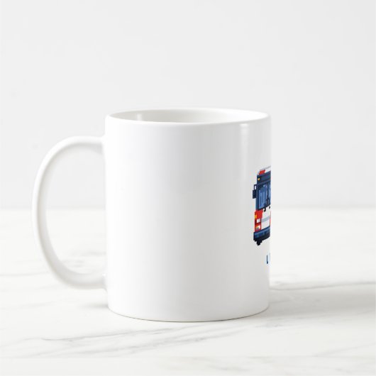 8-Bit-Bus-Tasse Kaffeetasse (Links)