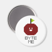 8 Bit Byte Me Niedliche Apple Pixel Art Magnet (Vorderseite/Rückseite)