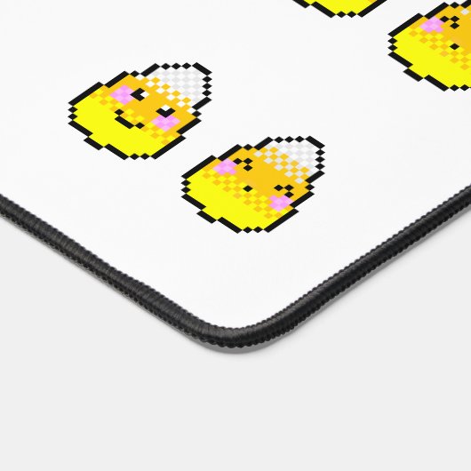 8-Bit Candy Corn Friends Schreibtischunterlage (Ecke)