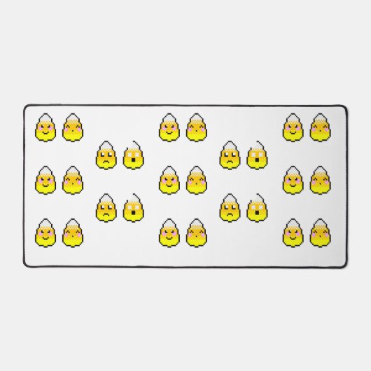 8-Bit Candy Corn Friends Schreibtischunterlage (Vorderseite)