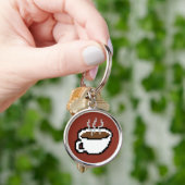 8 Bit Coffee Keychain Schlüsselanhänger (Hand)