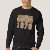 8 bit Computer A 400 Retro 1979 Nerd Geek Videogam Sweatshirt (Vorderseite)