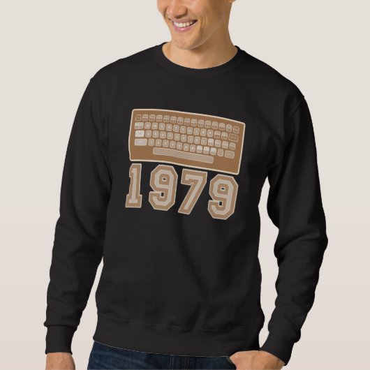 8 bit Computer A 400 Retro 1979 Nerd Geek Videogam Sweatshirt (Vorderseite)