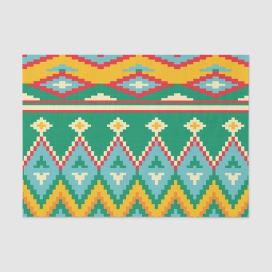 8-Bit-Design für das Tribal-Muster Seidenpapier (Vorderseite)