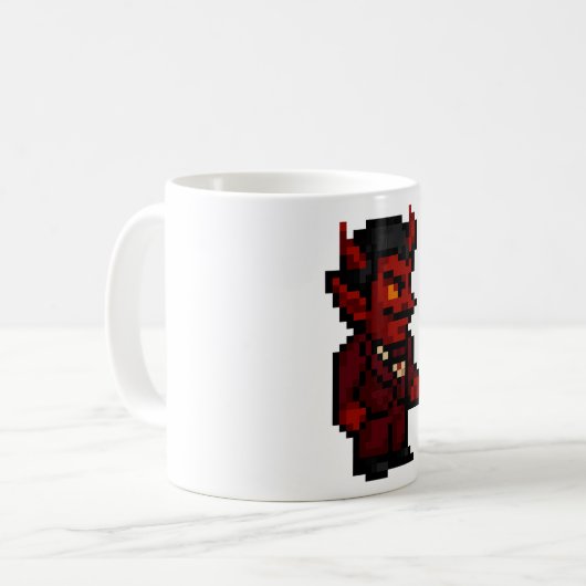 8-bit Devil Kaffeetasse (Vorderseite Links)