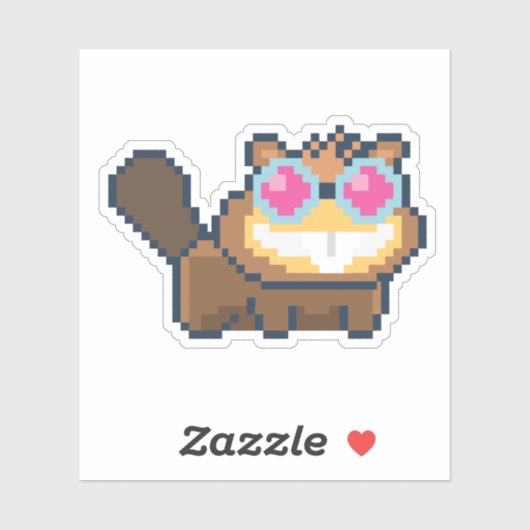 8-bit Dr. Beev Poptropica Sticker (Blatt)