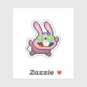 8-bit Dr. Hare Poptropica Sticker (Blatt)