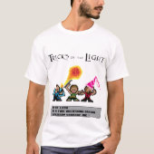 8 Bit-Drache-und Schild-Feuer-Explosion T-Shirt (Vorderseite)