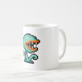 8-Bit-Fliegenfalle-Monster Kaffeetasse (VorderseiteRechts)