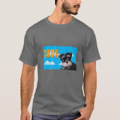 8 Bit Game Over Miniature Schnauzer T-Shirt (Vorderseite)