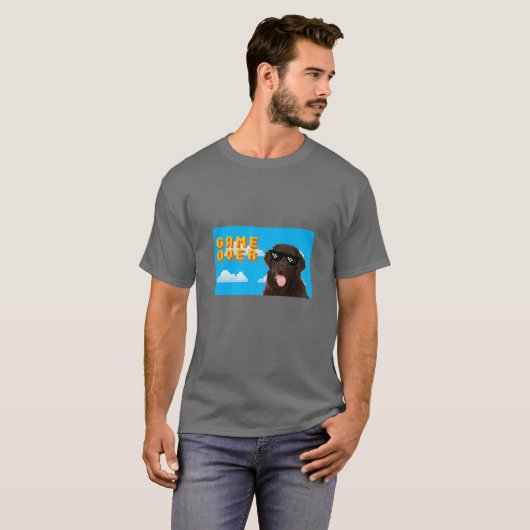 8-Bit Game Over Newfoundland T-Shirt (Vorne ganz)