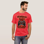 8 Bit Gaming Orange Video Game Controller lustig T-Shirt (Vorne ganz)