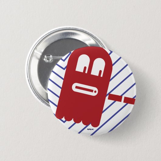 8-Bit-GEIST Knopf Button (Vorne & Hinten)