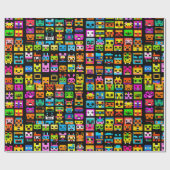 8 Bit - Geschenkpapier für Feiertage und Feiertage (Flach)