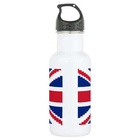 8 Bit-Gewerkschaft Pixel-Jack Edelstahlflasche (Rückseite)