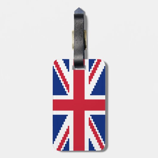 8 Bit-Gewerkschaft Pixel-Jack Gepäckanhänger (Rückseite vertikal)