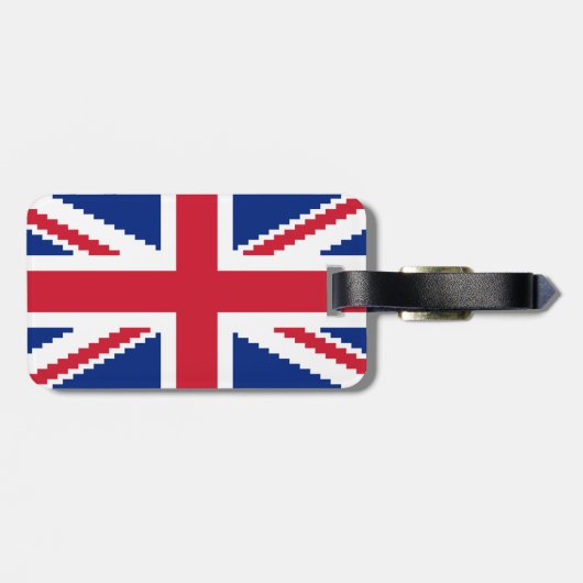 8 Bit-Gewerkschaft Pixel-Jack Gepäckanhänger (Rückseite horizontal)