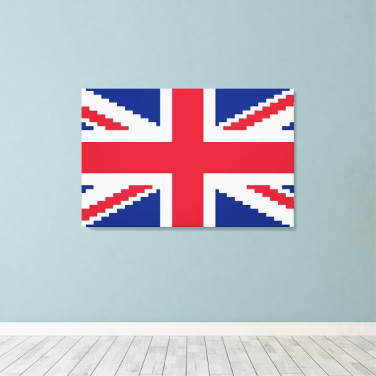 8 Bit-Gewerkschaft Pixel-Jack Leinwanddruck (Insitu (Holzboden))