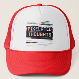 8 Bit Glitch - Stilvolle Outdoor Trucker Hat Truckerkappe