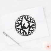 8 Bit Grauer Code Rotary Encoder Runder Aufkleber (Umschlag)