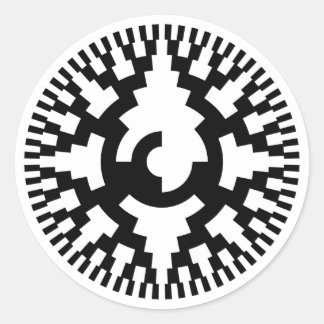 8 Bit Grauer Code Rotary Encoder Runder Aufkleber