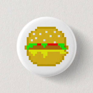 8 Bit-Hamburger Button