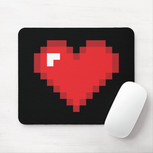 8 Bit-Herz Mousepad (Mit Mouse)
