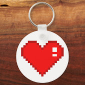 8 Bit Herz Schlüsselanhänger (Vorderseite)