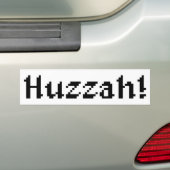 8 Bit Huzzah! Autoaufkleber (Auf Auto)