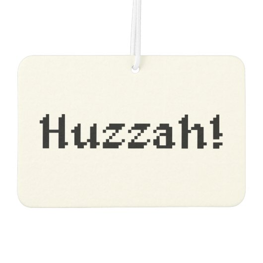 8 Bit Huzzah! Autolufterfrischer (Rückseite)