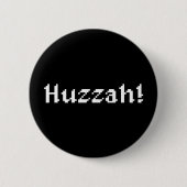 8 Bit Huzzah! Button (Vorderseite)