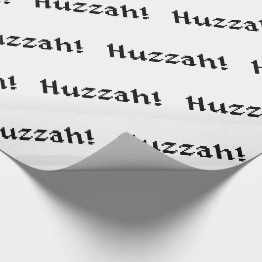 8 Bit Huzzah! Geschenkpapier (Ecke)