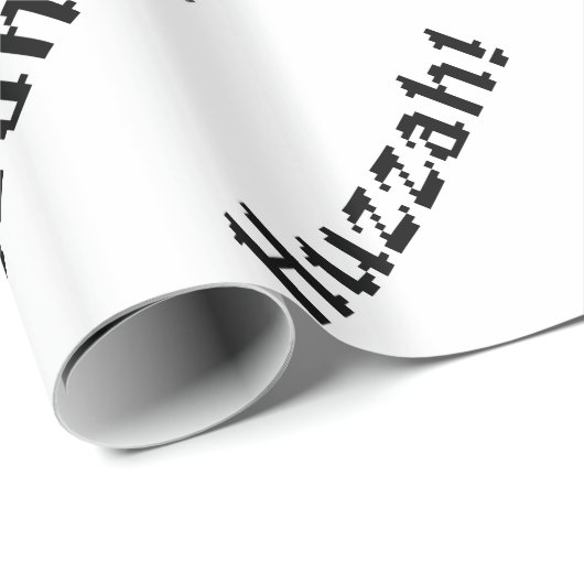 8 Bit Huzzah! Geschenkpapier (Rolleneckpunkt)