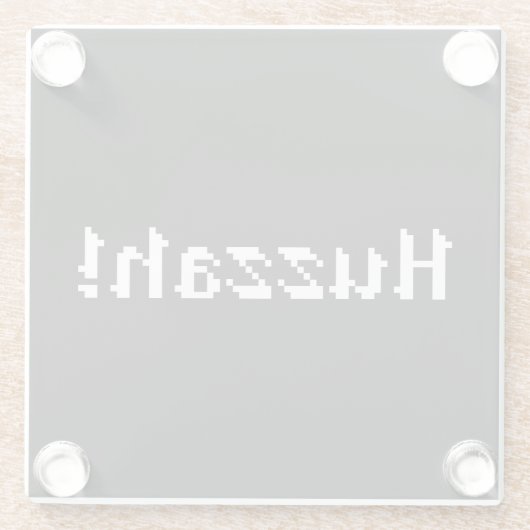 8 Bit Huzzah! Glasuntersetzer (Rückseite)