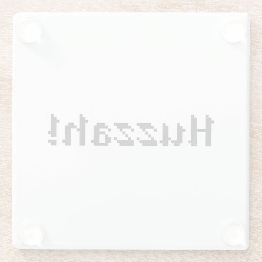 8 Bit Huzzah! Glasuntersetzer (Rückseite)