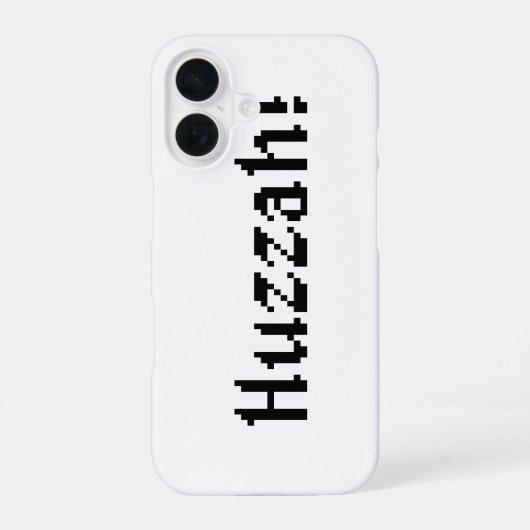 8 Bit Huzzah! iPhone 16 Hülle (Rückseite)