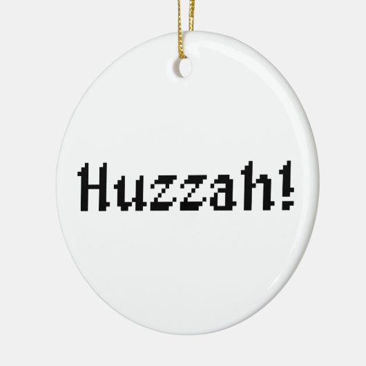 8 Bit Huzzah! Keramik Ornament (Links)