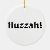 8 Bit Huzzah! Keramik Ornament (Hinten)