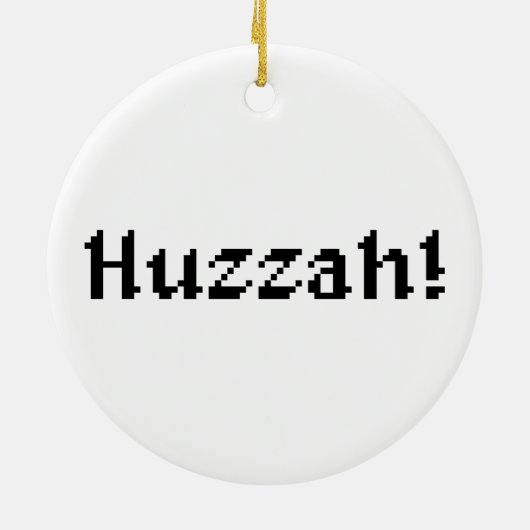 8 Bit Huzzah! Keramik Ornament (Hinten)