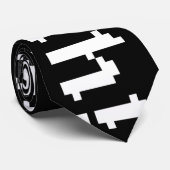 8 Bit Huzzah! Krawatte (Gerollt)