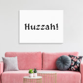 8 Bit Huzzah! Leinwanddruck (Insitu (Wohnzimmer))