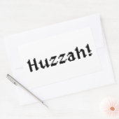 8 Bit Huzzah! Rechteckiger Aufkleber (Umschlag)