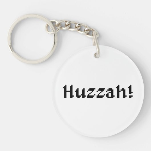 8 Bit Huzzah! Schlüsselanhänger (Vorderseite)